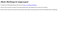 Tablet Screenshot of buchung.elkato.de